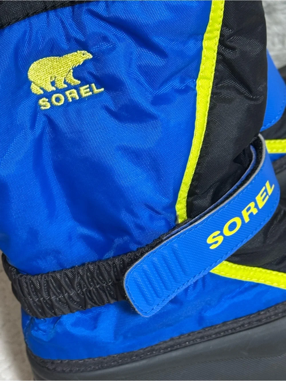SOREL Kids Flurry Snow Boots Shells Only Black Blue Size Youth 3 (NO LINERS)